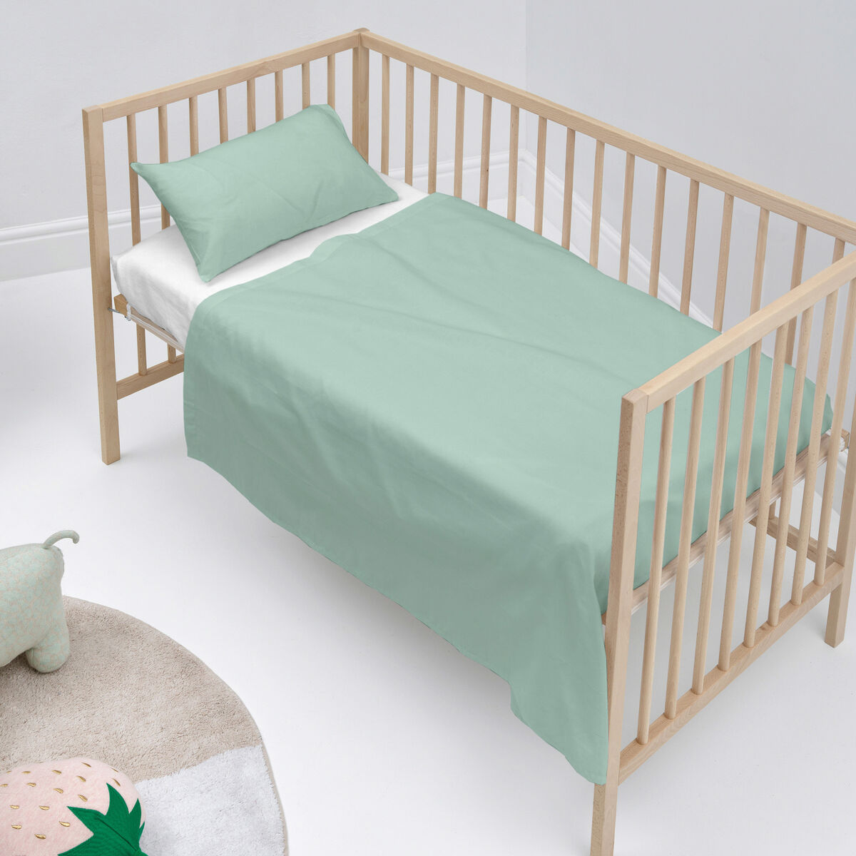 Barnesengesengetøy HappyFriday BASIC KIDS Mint Barneseng